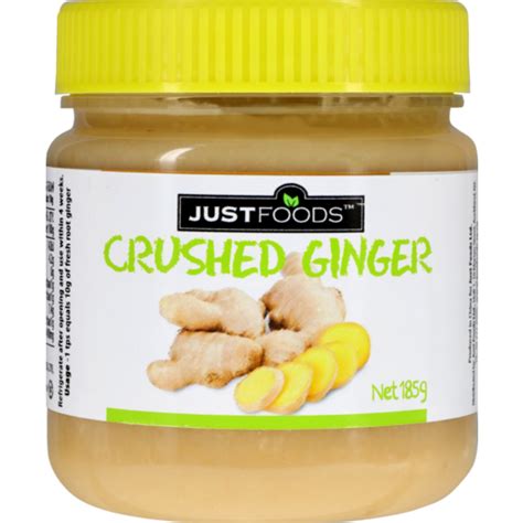 Just Foods Crushed Ginger 185g Farmers Box