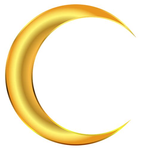 Golden Crescent Moon Png Transparent Image Png Mart Images And Photos