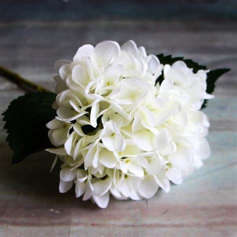 10pcs silk hydrangea heads with stems artificial flowers for wedding party home decor