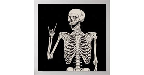 Punk Rock Skeleton Poster Zazzle