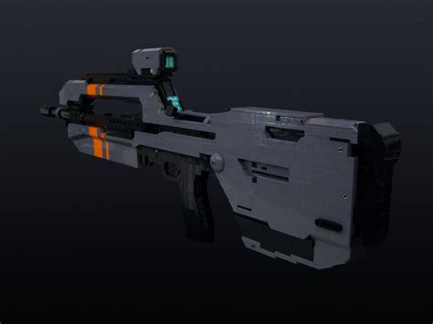 Halo 4 Battle Rifle By Tyler Lego Halo Lego Guns Halo 4 Battle Rifle