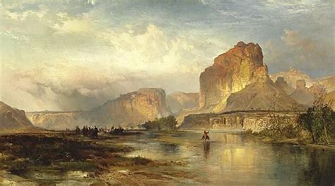 Thomas Moran Cliffs Of Green River Painting