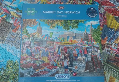 Unikatowe Puzzle Gibsons 1000 Market Day Norwich Michałowice Olxpl