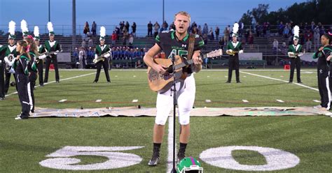 High School Football Player Goes Viral For His Country Rendition Of