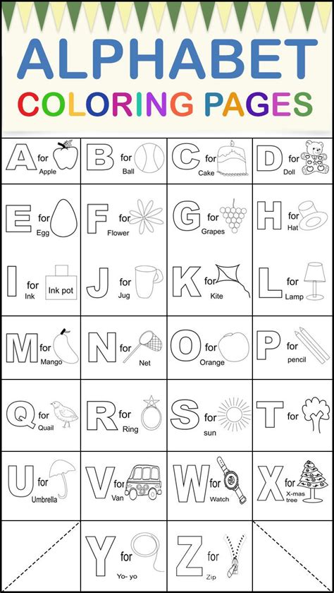 Alphabet Coloring Pages Your Toddler Will Love Alphabet Writing
