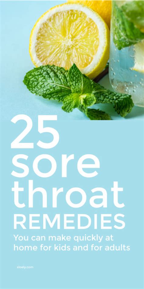 Home Remedies For Sore Throats