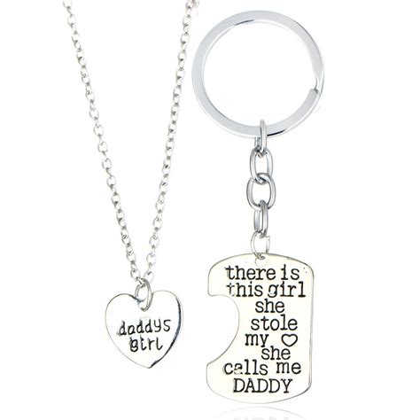 24 Pclot Daddys Girl There Is This Girl She Stolen My Heart She Calls Me Daddy Heart Pendant