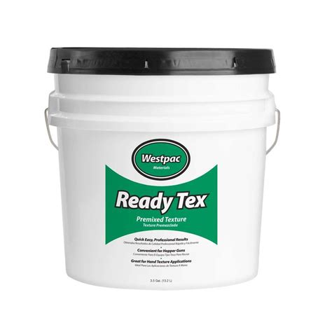Home depot is offering lower prices on behr marquee interior & exterior paints, painting accessories and more. Westpac Materials 3.5 Gal. Ready-Tex Pre-Mixed Wall and ...