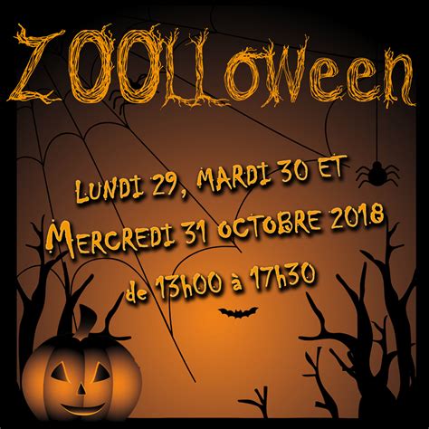 ZOOLLOWEEN, Monday 29th, tuesday 30th and wednesday 31st October 2018