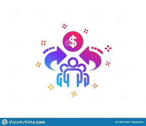 Sharing Economy Icon Business Group Sign Vector Stock Vector