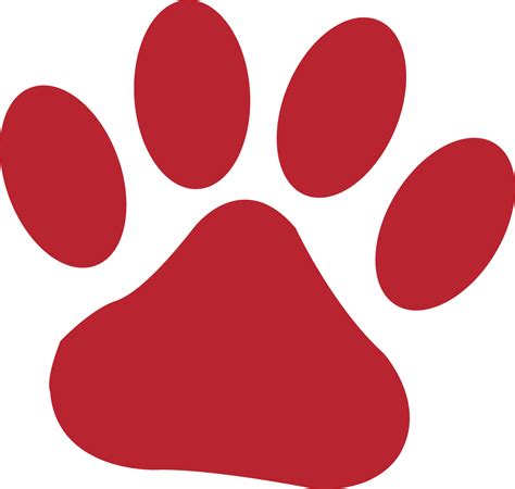 Red Paw Print Border Clipart Best