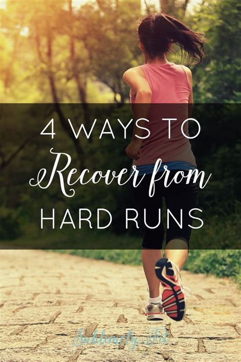 4 Ways To Recover From Hard Runs With Images Running Recovery