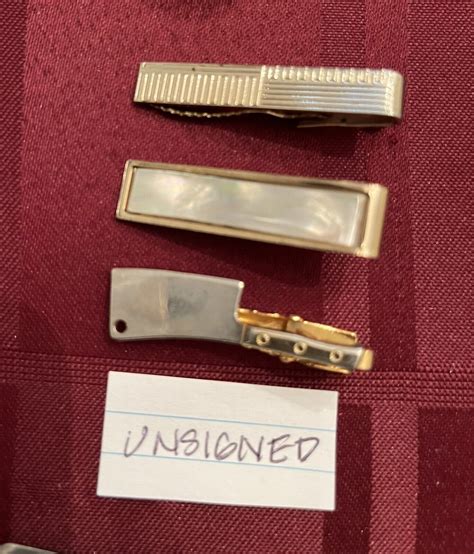Vintage Lot Of Tie Clips Swank Sarah Coventry Hickok Some Unsigned Wow Ebay