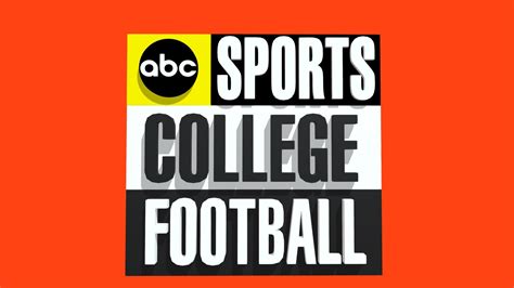 Abc Sports College Football Logo 1993 1997 Download Free 3d Model By