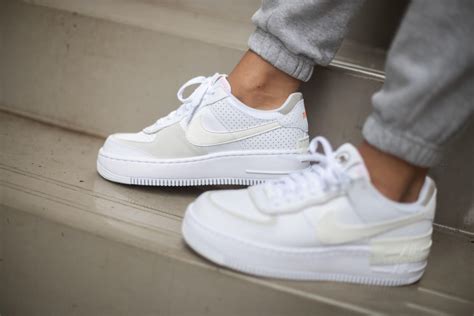 Nike women's air force 1 shadow casual shoes. Nike Women's Air Force 1 Shadow White/Sail-Stone - CZ8107-100