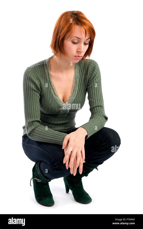 Woman Contemplative Looking Down Cut Out Stock Images And Pictures Alamy