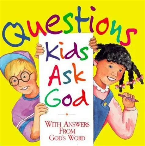 Questions Kids Ask God With Answers From Gods Word By Honor Books 4