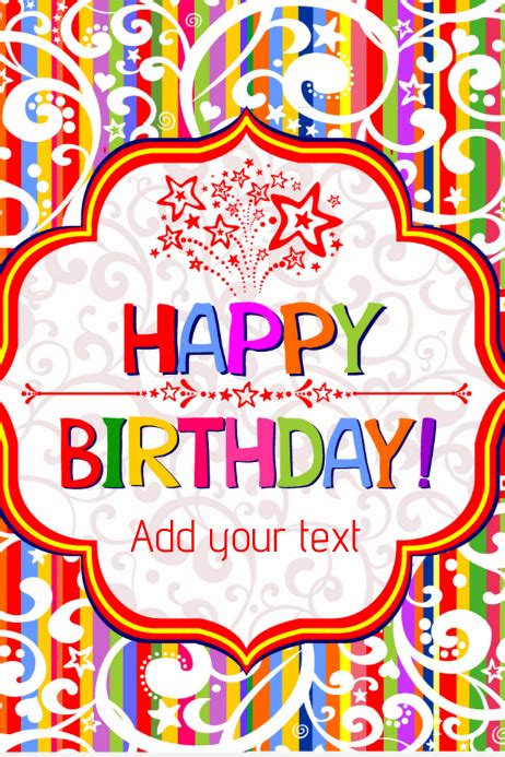 Birthday Template Postermywall