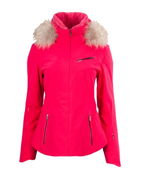 Posh Faux Fur Womens Jacket Products Spyder Skiing Outfit