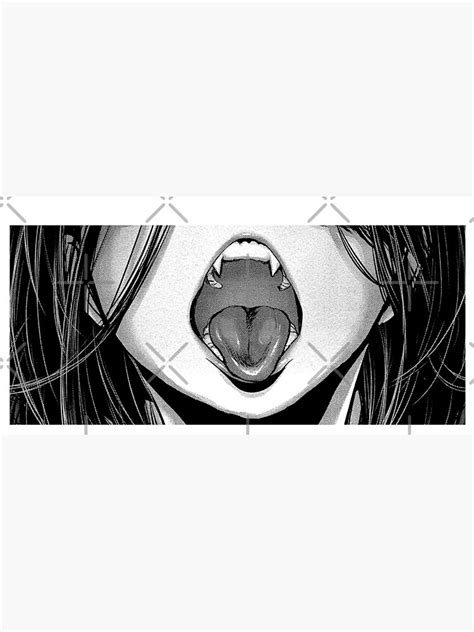 Ahegoa Lewd Mouth With Fangs Uwu Poster For Sale By Pourella Redbubble