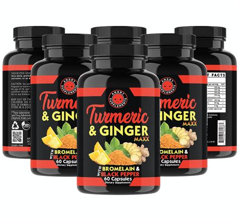 All Natural Turmeric Ginger Maxx Reduce Anti Inflammation And Joint