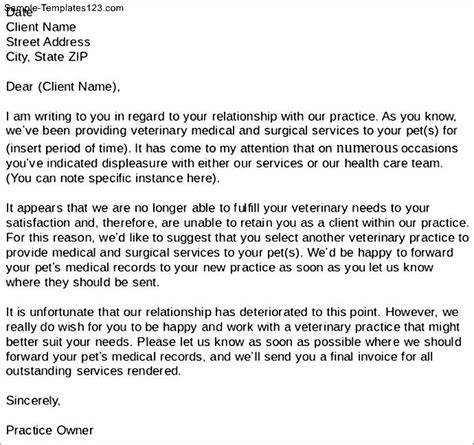 Therapist Termination Letter To Client Sample