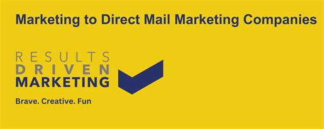 Direct Mail Marketing Companies Rd Marketing