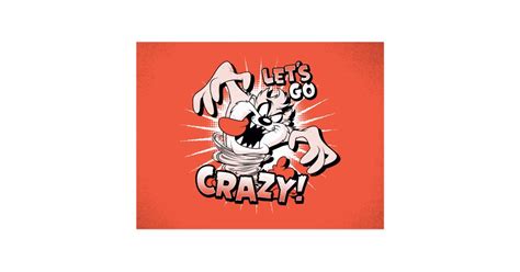 Taz™ Let S Go Crazy Halftone Postcard