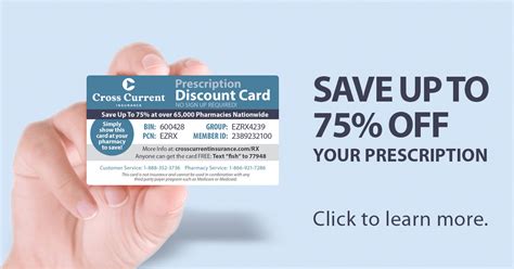 The same prescription drug at one pharmacy can cost 95% less compared to another pharmacy right across the street. Prescription Discount Card • Cross Current Insurance
