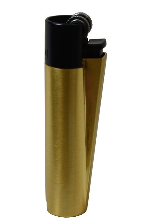 The iconic shape of this reusable lighter is a true refillable lighter. Clipper Metal Flint Gold and Black Lighter