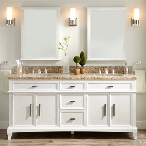 Usually ships within 6 to 10 days. 72" Livia Double Vanity for Rectangular Undermount Sinks ...