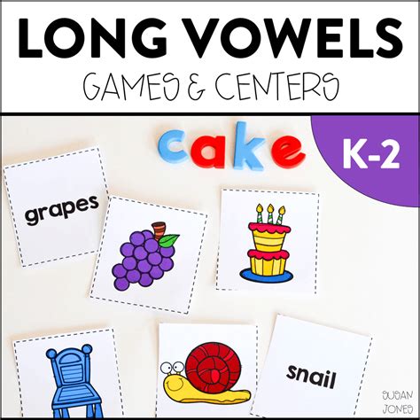 Long Vowel Games And Centers Susan Jones Teaching