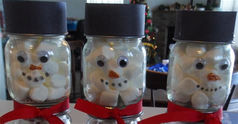 Simple Joy Crafting Baby Food Jar Snowmen With Hot Cocoa
