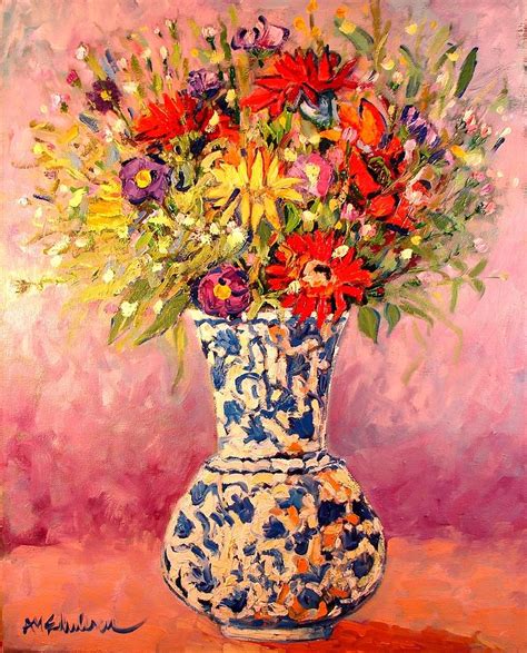 Autumn Flowers Painting By Ana Maria Edulescu