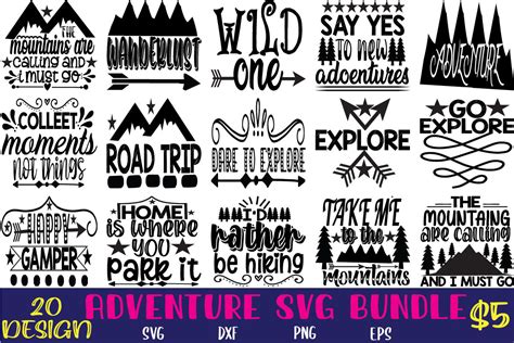 Adventure Svg Bundle Bundle · Creative Fabrica