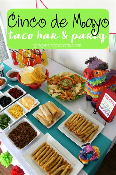 I like to decide what every dish will be served in before i begin cooking. Cinco de Mayo Taco Bar & Party at GingerSnapCrafts.com ...