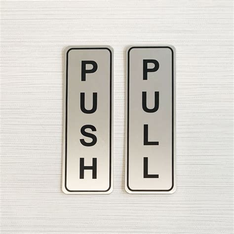 Push And Pull Door Signs Etsy