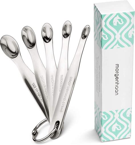 Morgenhaan 5 Piece Mini Measuring Spoons Set Amazonca Home