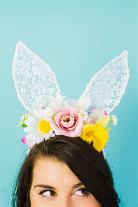 Diy Floral Bunny Ears For Your Maids Or Flower Gals Diy Bunny Ears