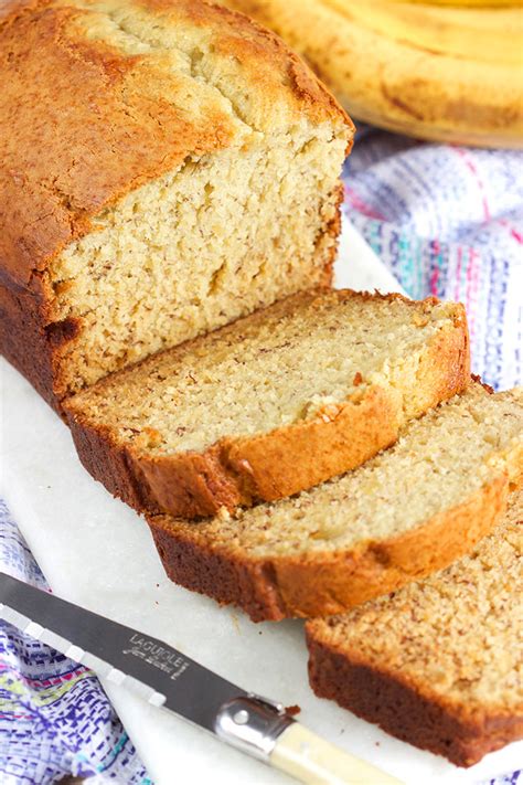 My mom's favorite banana bread, full of chopped dates and nuts. The Very Best Banana Bread Recipe - The Suburban Soapbox