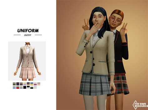 The Sims Resource Uniform Outfit