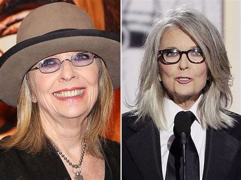 Diane Keaton Goes Gray For The Golden Globes And We Love It Grey