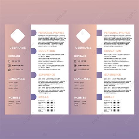Lead with a strong resume objective. Cv Resume Template New Design And Textured With Gradients Color Fresh Graduate Template for Free ...