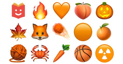 🟠 Couleur Orange Collection Emoji — Copier And Coller