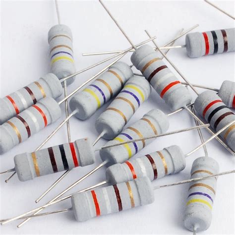 Nw 5w Carbon Film Resistor Package Accuracy Of 5 The Electronic