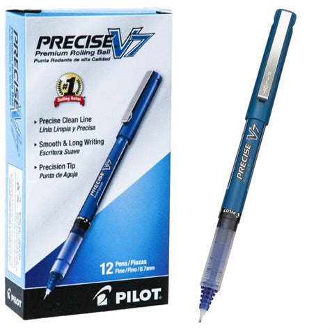 Pilot Precise V7 Stick Rollerball Pen Fine Point Blue 12 Count Pil