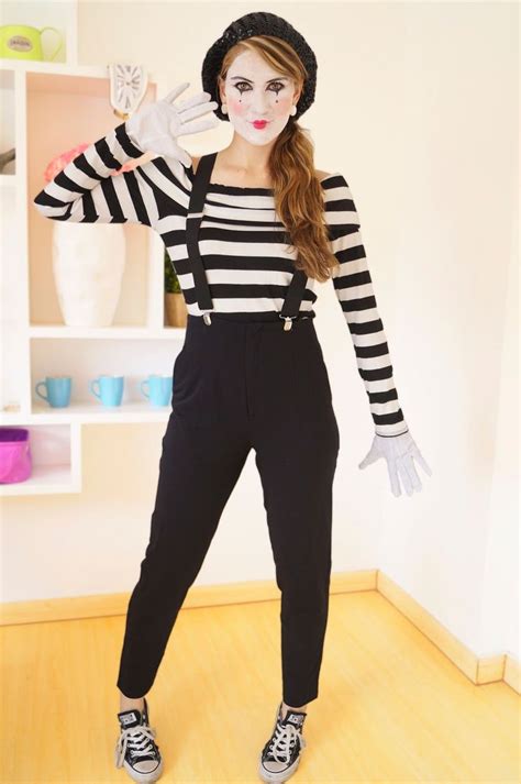 Mime Costume Tutorial Disfraces Mimo Disfraces Circo Y Halloween Disfraces