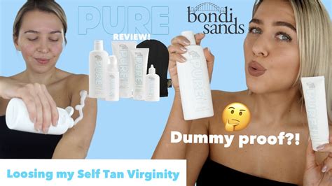 Bondi Sands Pure Self Tan First Impressions Review Dummy Proof Youtube