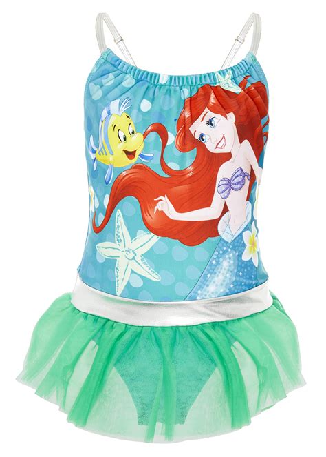 Princess Swimming Costume One Piece Girls Swimsuit With Anna And Elsa