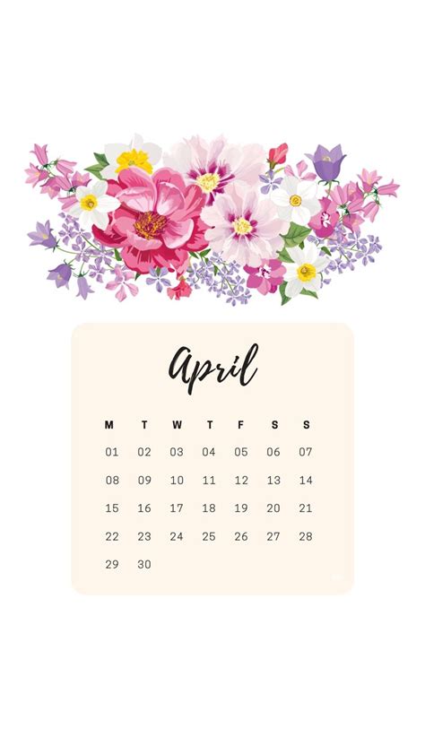 April 2019 Calendar Ipad Wallpaper Flower Desktop Wallpaper Ipad